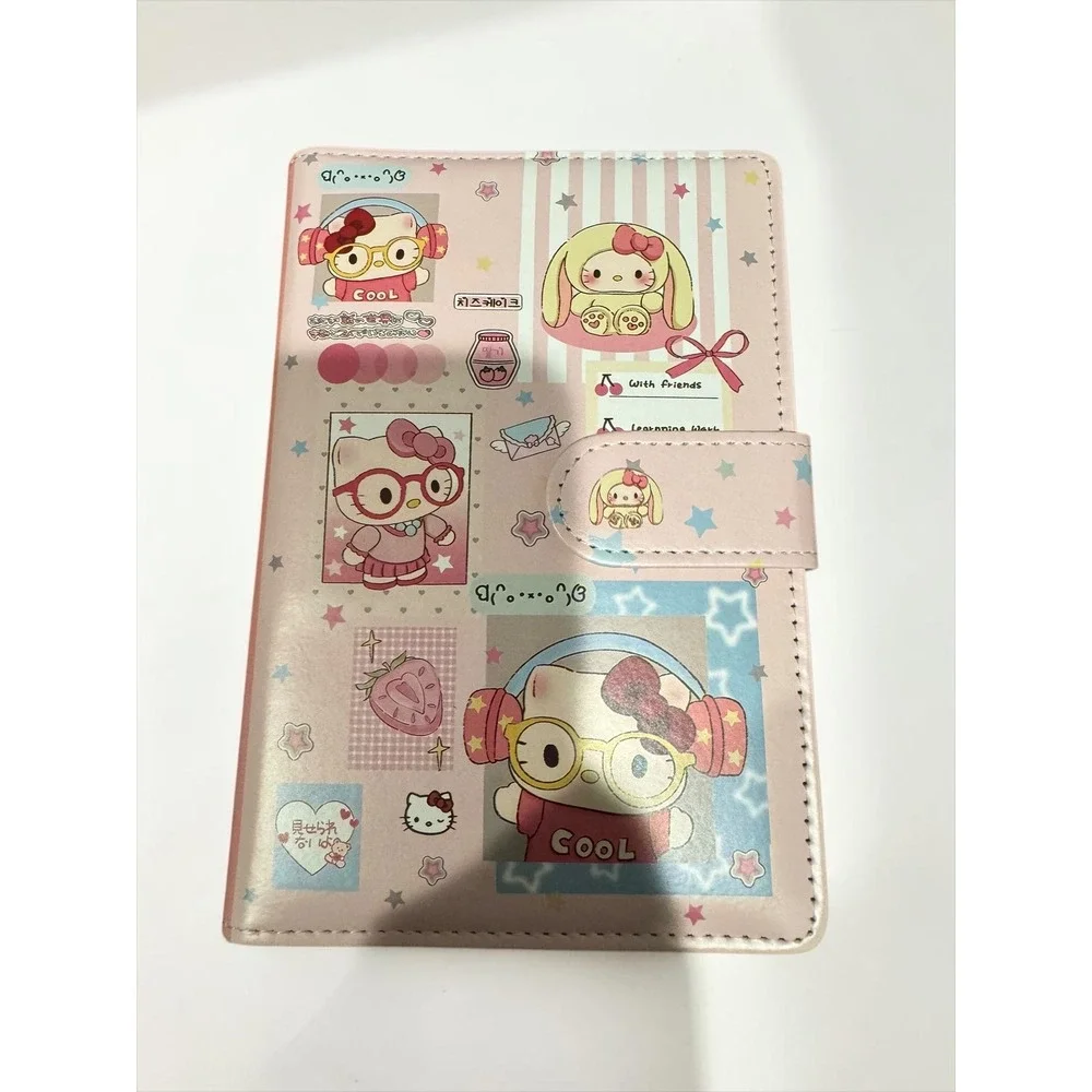 Sanrio Hello Kitty My Melody A6 Binder Planner Pink 6 Ring Journal New